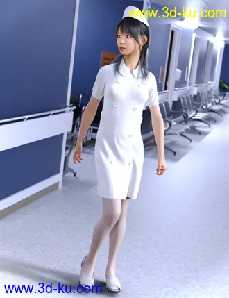 3D打印模型dForce Nurse Uniform for Genesis 8 Female(s)的图片