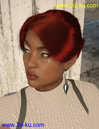 3D打印模型dForce Operator Hair for Genesis 8 Female(s)的图片