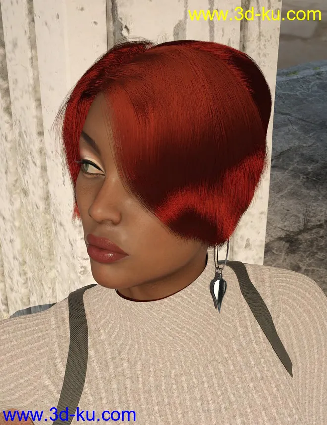 dForce Operator Hair for Genesis 8 Female(s)模型的图片9