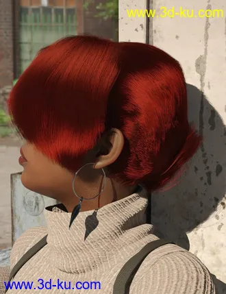 3D打印模型dForce Operator Hair for Genesis 8 Female(s)的图片