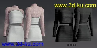 3D打印模型dforce Rabble-Rouser Outfit for Genesis 8 Female(s)的图片