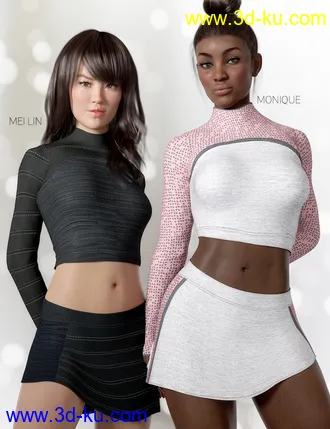 3D打印模型dforce Rabble-Rouser Outfit for Genesis 8 Female(s)的图片
