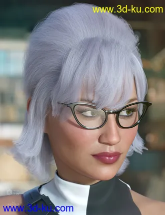 3D打印模型dForce Raquel Hair for Genesis 3 & 8 Female(s)的图片