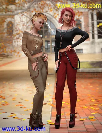 3D打印模型dForce Raven Black Outfit Textures的图片