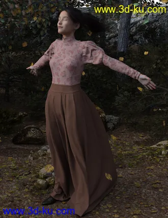 3D打印模型dForce Regal Dress for Genesis 8 Female(s)的图片