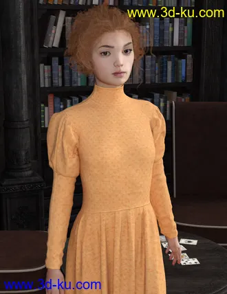 3D打印模型dForce Regal Dress for Genesis 8 Female(s)的图片
