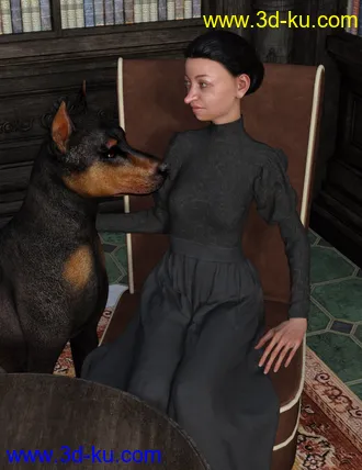 3D打印模型dForce Regal Dress for Genesis 8 Female(s)的图片