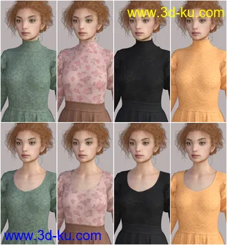 3D打印模型dForce Regal Dress for Genesis 8 Female(s)的图片