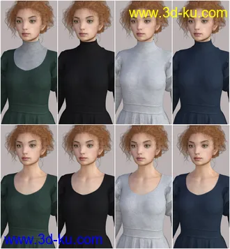 3D打印模型dForce Regal Dress for Genesis 8 Female(s)的图片