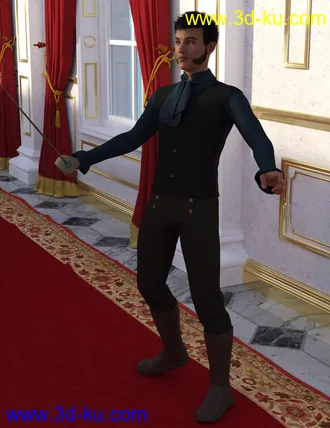 3D打印模型dForce Regency Outfit for Genesis 8 Male(s)的图片