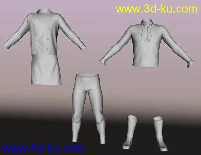 dForce Regency Outfit for Genesis 8 Male(s)模型的图片10