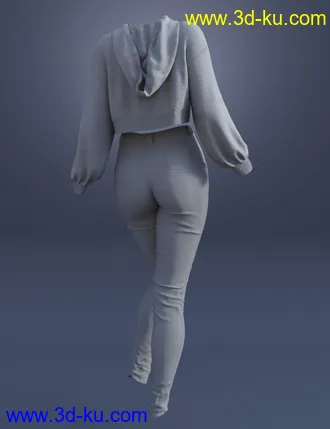 3D打印模型dForce Retro Active Outfit for Genesis 8 Female(s)的图片