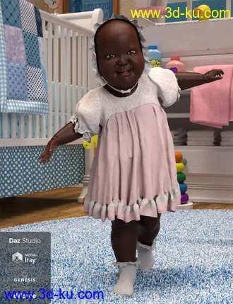 3D打印模型dForce Ruffle Princess for Genesis 8 Female(s)的图片