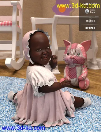 3D打印模型dForce Ruffle Princess for Genesis 8 Female(s)的图片