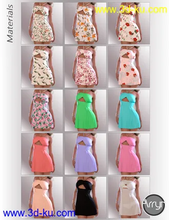 3D打印模型dForce Ryann Candy Outfit for Genesis 8 Female(s)的图片