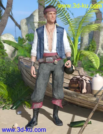 3D打印模型dForce Sailor for Genesis 8 Male(s)的图片