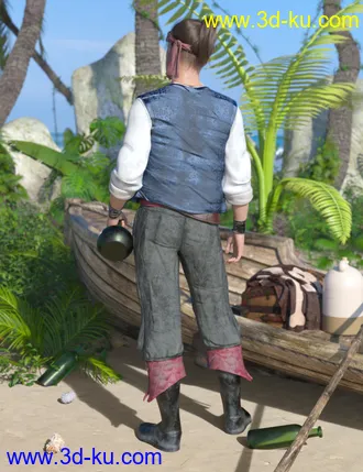 3D打印模型dForce Sailor for Genesis 8 Male(s)的图片