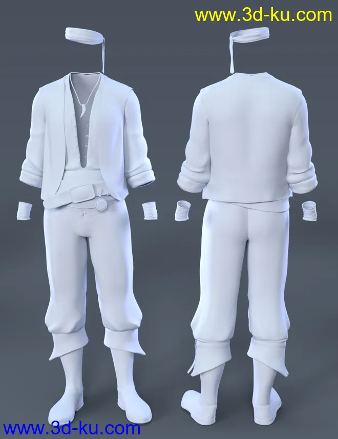 dForce Sailor for Genesis 8 Male(s)模型的图片10