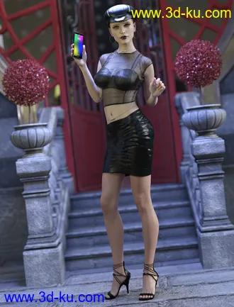 3D打印模型dforce Sassy Vinyl Outfit for Genesis 8 Female(s)的图片