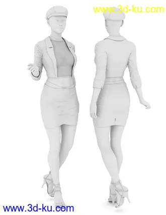 3D打印模型dforce Sassy Vinyl Outfit for Genesis 8 Female(s)的图片