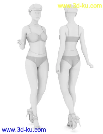 3D打印模型dforce Sassy Vinyl Outfit for Genesis 8 Female(s)的图片