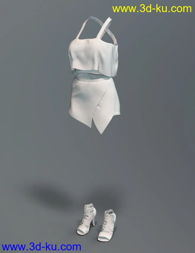 dForce Skort and Top Outfit for Genesis 8 Female(s)模型的图片6