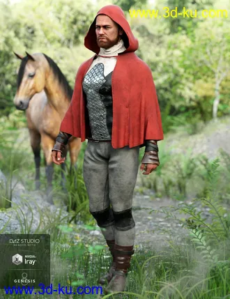 3D打印模型dForce Sky Rebel Outfit for Genesis 8 Male(s)的图片
