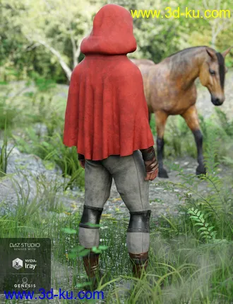 3D打印模型dForce Sky Rebel Outfit for Genesis 8 Male(s)的图片