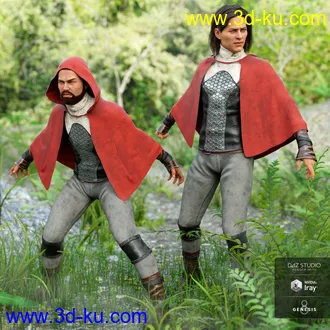 3D打印模型dForce Sky Rebel Outfit for Genesis 8 Male(s)的图片