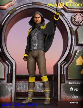 3D打印模型dForce Sky Rebel Outfit Textures的图片