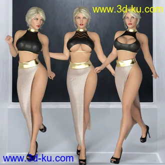 3D打印模型dForce Slit Dress 2的图片