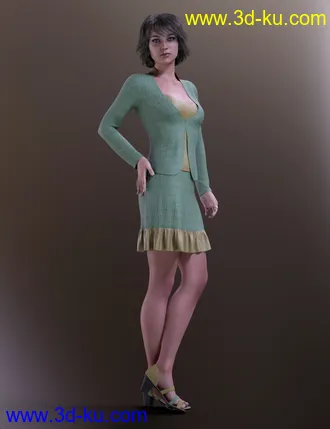 3D打印模型dForce Smart Casual Outfit for Genesis 8 Female(s)的图片