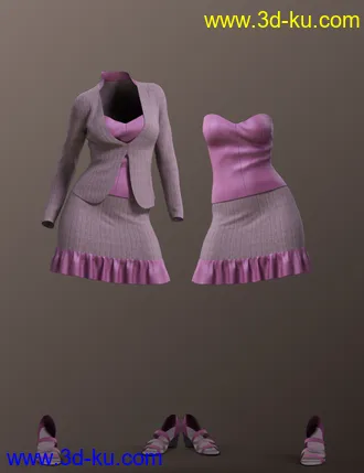 3D打印模型dForce Smart Casual Outfit for Genesis 8 Female(s)的图片