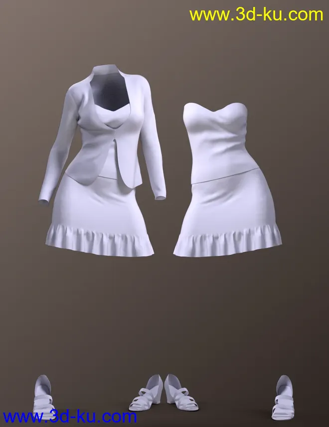 dForce Smart Casual Outfit for Genesis 8 Female(s)模型的图片7