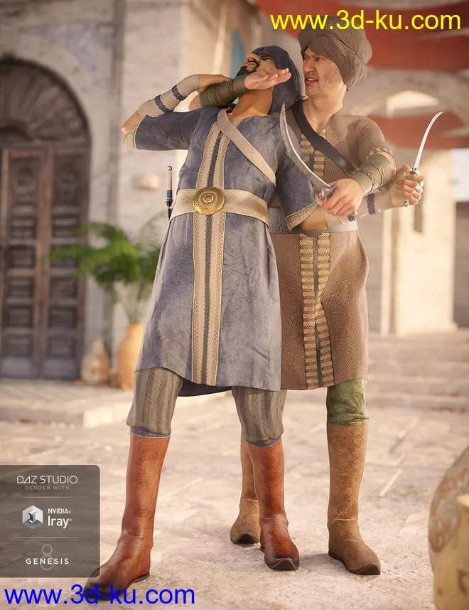 dForce Southern Seas Outfit Textures模型的图片1