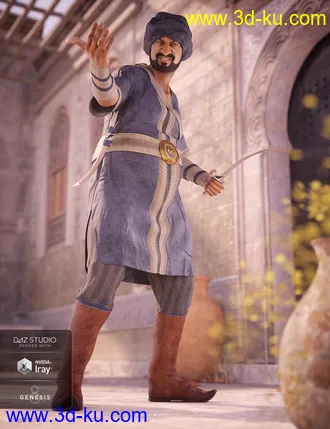 3D打印模型dForce Southern Seas Outfit Textures的图片