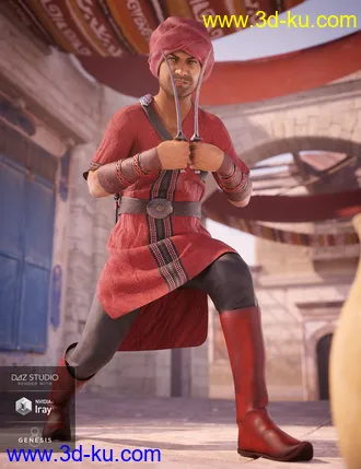 3D打印模型dForce Southern Seas Outfit Textures的图片