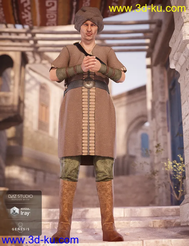 dForce Southern Seas Outfit Textures模型的图片4