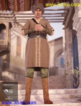 3D打印模型dForce Southern Seas Outfit Textures的图片