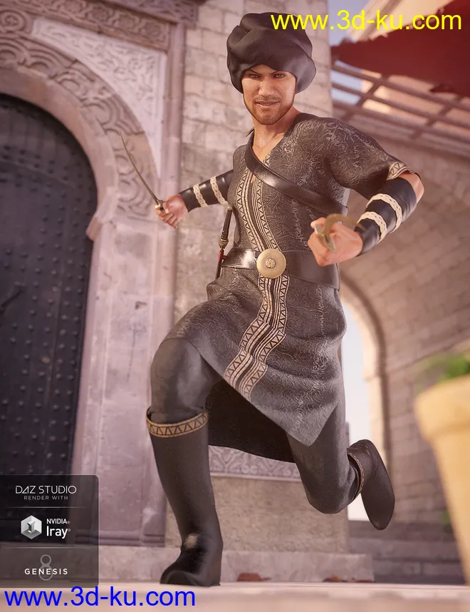 dForce Southern Seas Outfit Textures模型的图片5