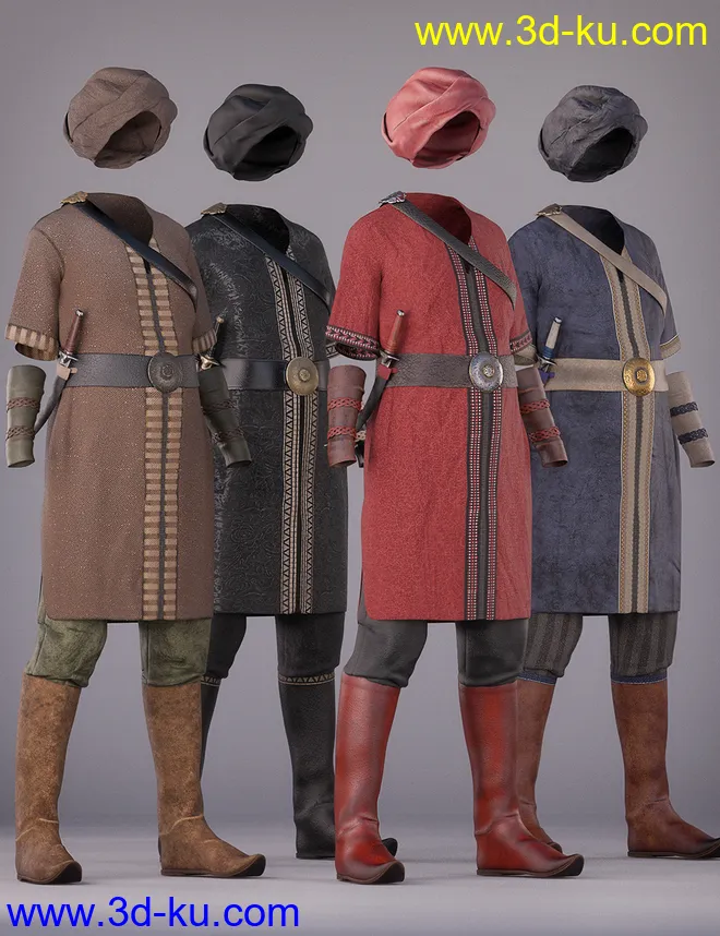 dForce Southern Seas Outfit Textures模型的图片6