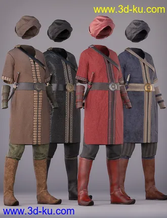 3D打印模型dForce Southern Seas Outfit Textures的图片