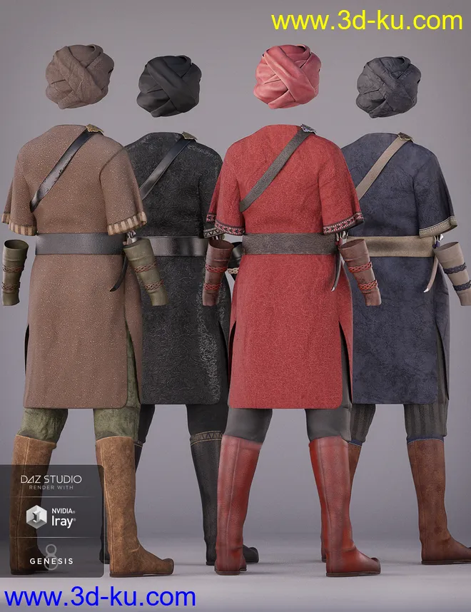 dForce Southern Seas Outfit Textures模型的图片7