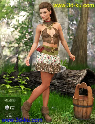 3D打印模型dForce Spellbound Outfit for Genesis 8 Female(s)的图片