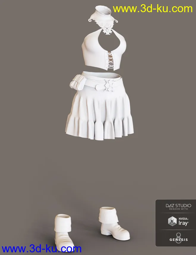 dForce Spellbound Outfit for Genesis 8 Female(s)模型的图片5