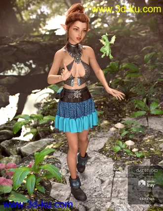 3D打印模型dForce Spellbound Outfit Textures的图片