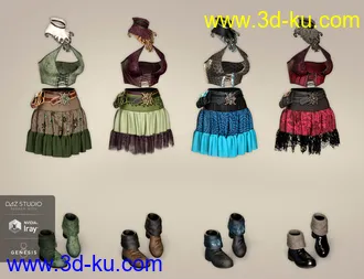 3D打印模型dForce Spellbound Outfit Textures的图片
