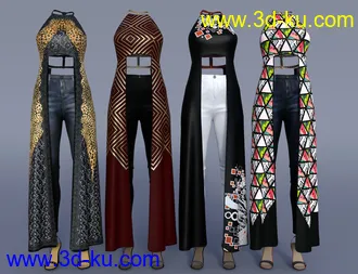 3D打印模型dForce Step it Up Outfit Textures的图片