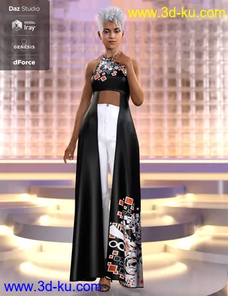 3D打印模型dForce Step it Up Outfit Textures的图片