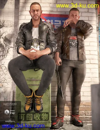 3D打印模型dForce Street Blade Outfit Textures的图片
